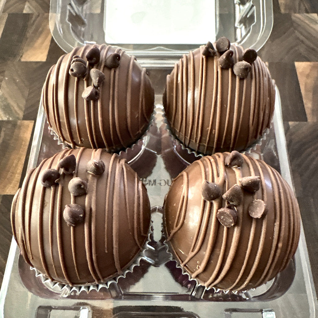 Classic Chocolate Hot Cocoa Bombs 4-Pack | Better Bombs Hot Chocolate Bombs with Marshmallows | Stocking Stuffer, Kids Gift
