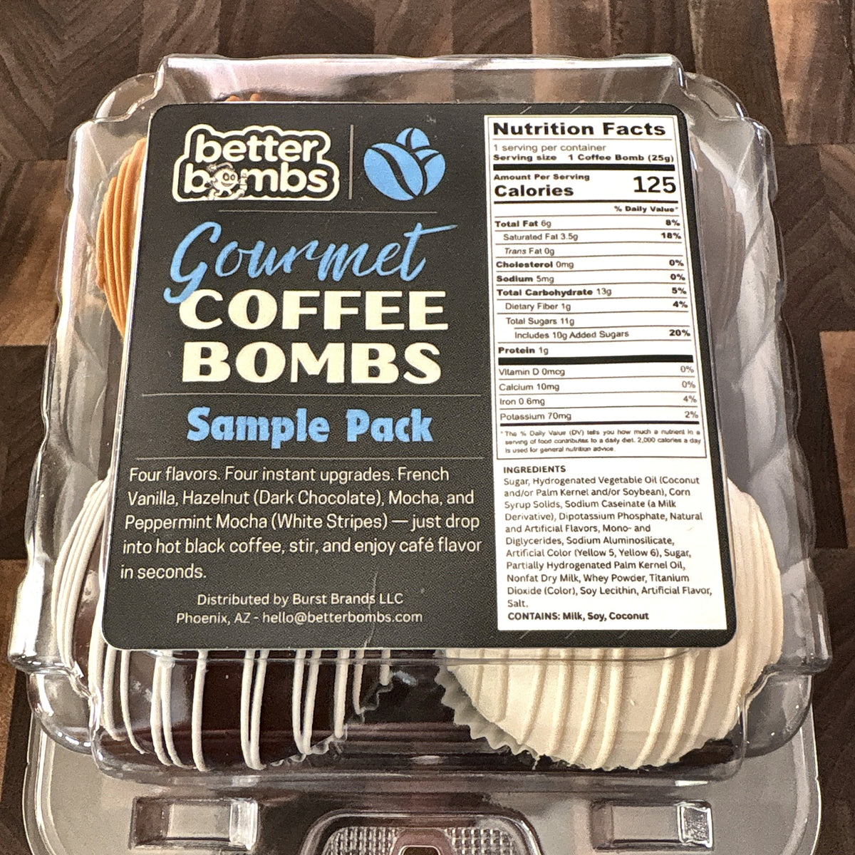 Coffee Bombs Sample Pack | 4 Flavors | Better Bombs Gourmet Coffee Creamer Bombs | Coffee Lover Gift, Stocking Stuffer
