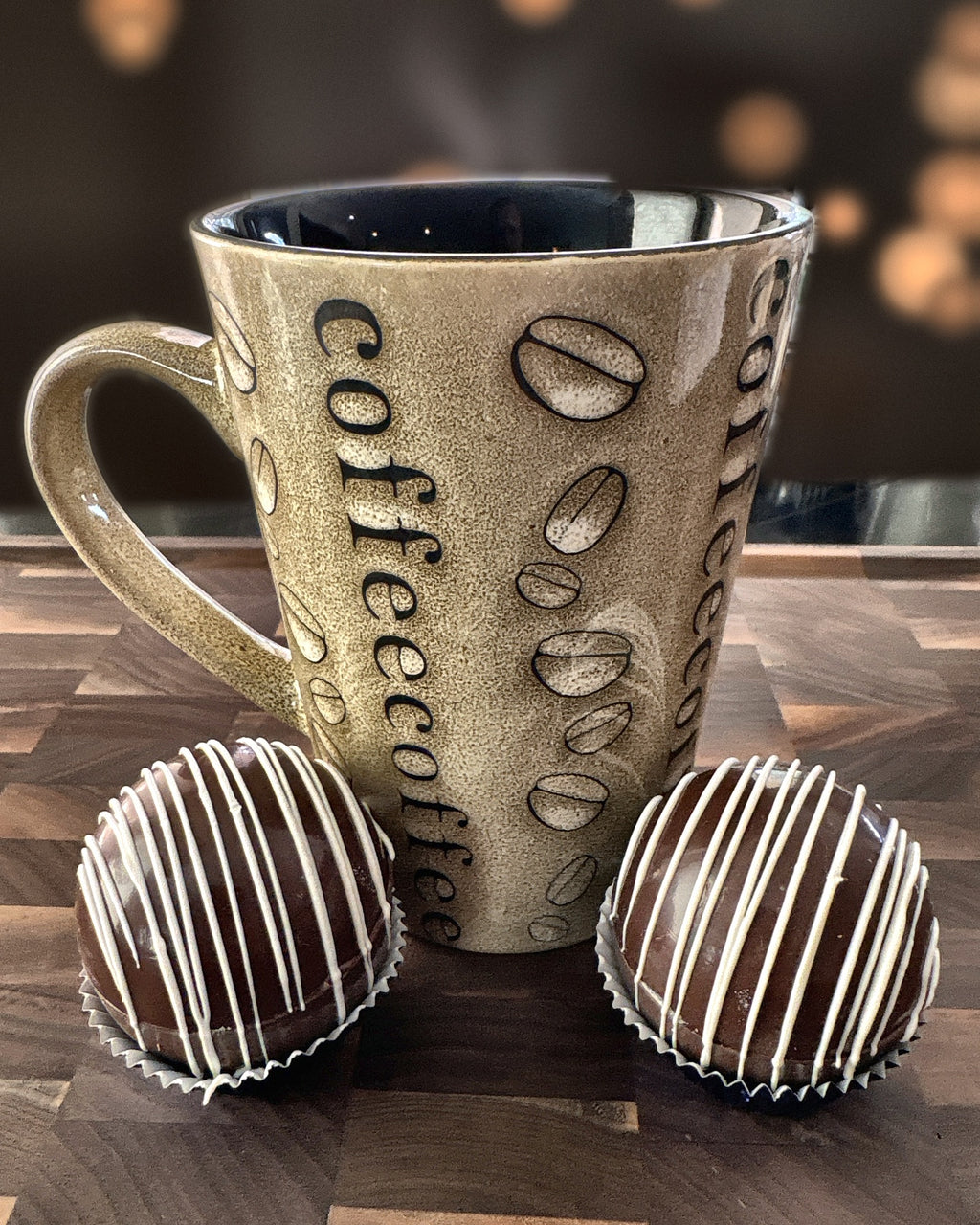 Peppermint Mocha Coffee Bombs 4-Pack | Better Bombs Gourmet Coffee Creamer Bombs | Holiday Coffee Gift, Stocking Stuffer